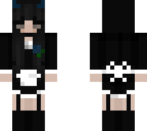 maid with devil horns