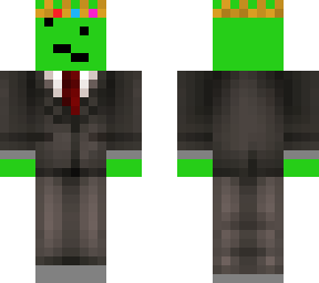 my skin with crown and suit