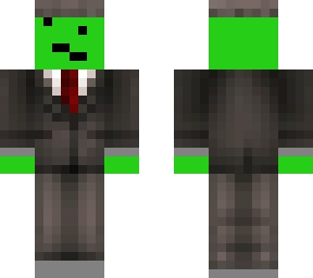 my skin with suit and hat