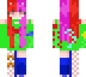 neon flower girl