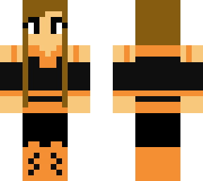 orange and black girl
