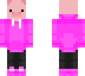 pig in pink sweatshirt?