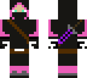 pink ninja purple sword (female)