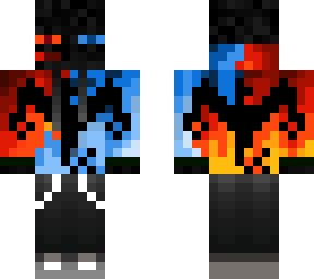 recreation of phoenix hoodie water/fire