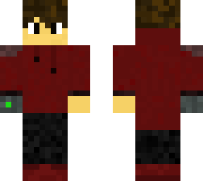 red hoodie gamer with cyborg hand
