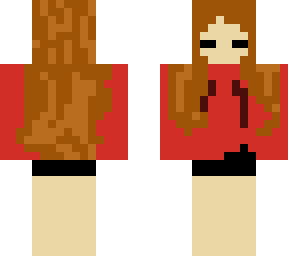 red sweatshirt girl