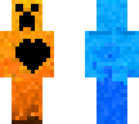 water/fire creeper w/ heart