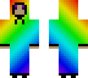 wearing rainbow gradient