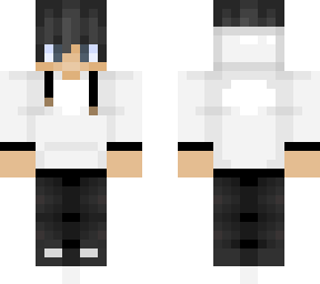 white hoodie boy