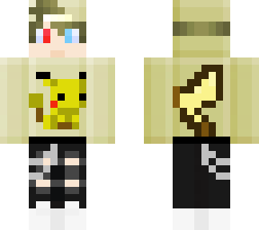 asahi animal version plus horns in a pikachu hoodie (no tail)