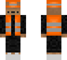 baustellen baer in orange