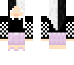 black and white split dye avatar :)