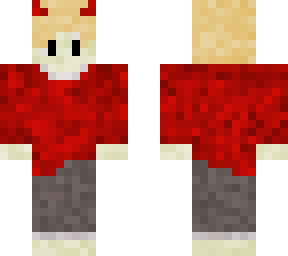 blonde boy w/ red shirt and devil horns