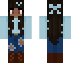blue bow girl