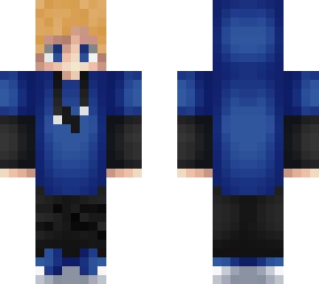 blue hoddie boy