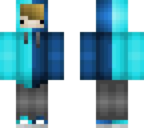 blue hoodie