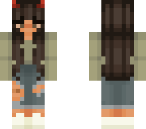 brown haired girl (horns)
