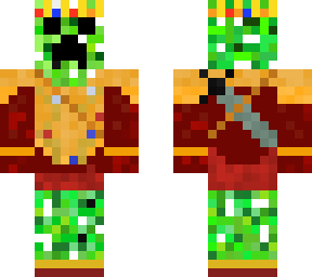 creeper king with sword