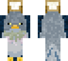 cursed pigeon with bread hat