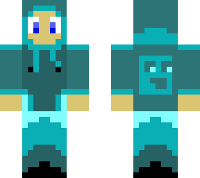 cyan hoodie slime