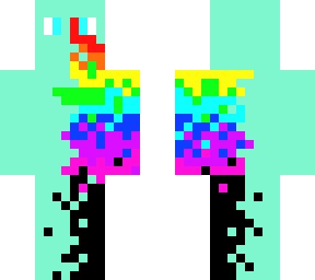cyan/rainbow omg god