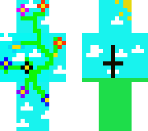 flower and a cross
