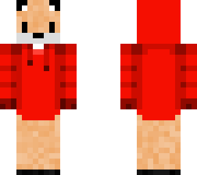fox in a red hoodie