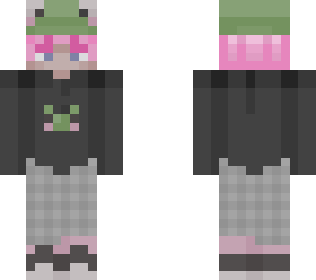 frog hat with pink hair