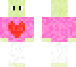 frog with pink heart sweater