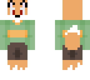 furry in chara outfit