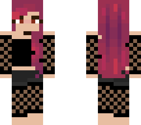 girl with pink hair