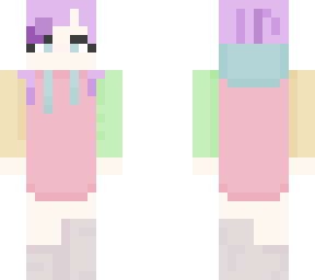 girl with purple hair