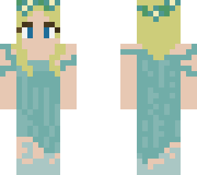 green dress