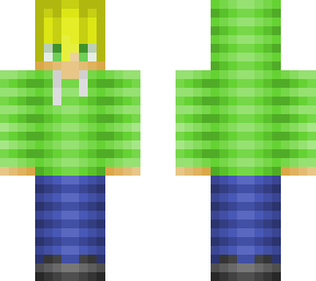green hoodie