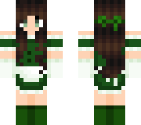 green maid dress