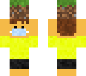 highlighter and the grass block in a mask
