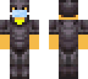 highlighter in full netherite fixed in a mask