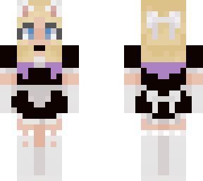maid with perpule tips