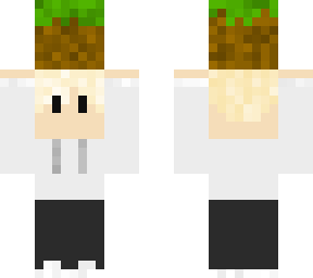 me holding grass block because why not