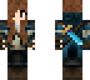 medieval knight woman (dark hair)