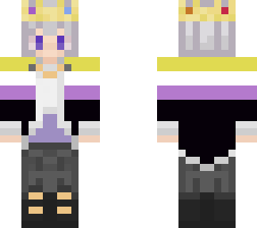 non binary white hair