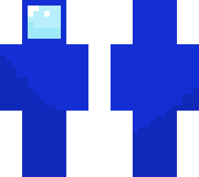 not textured blue among us skin