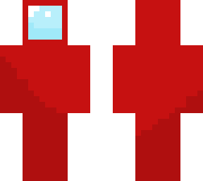not textured red among us skin