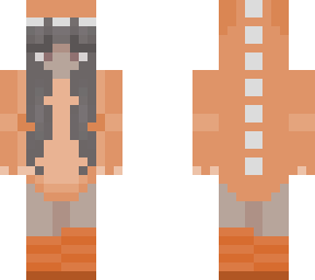 orange dinosaur girl