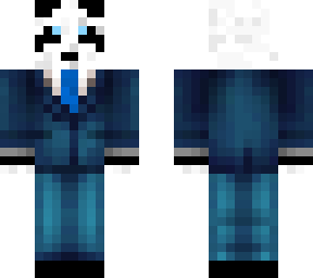 panda in a suit