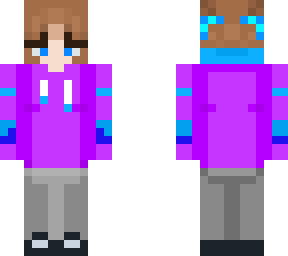 purple hoodie girl