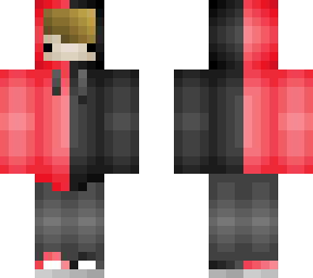 red and black hoodie