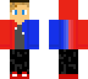 red blue skin