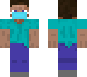 steve wearing mask