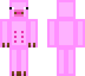 two-tone outlined pig